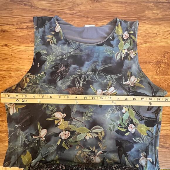 Blackmilk Night Bird Swoop Maxi Sleeveless Asymmetrical Limited Dress Size XL - Picture 13 of 15